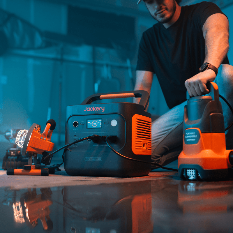 Jackery Explorer 2000 v2 Portable Power Station | E-Moto Charging, Track, Camping &amp; Backup Power