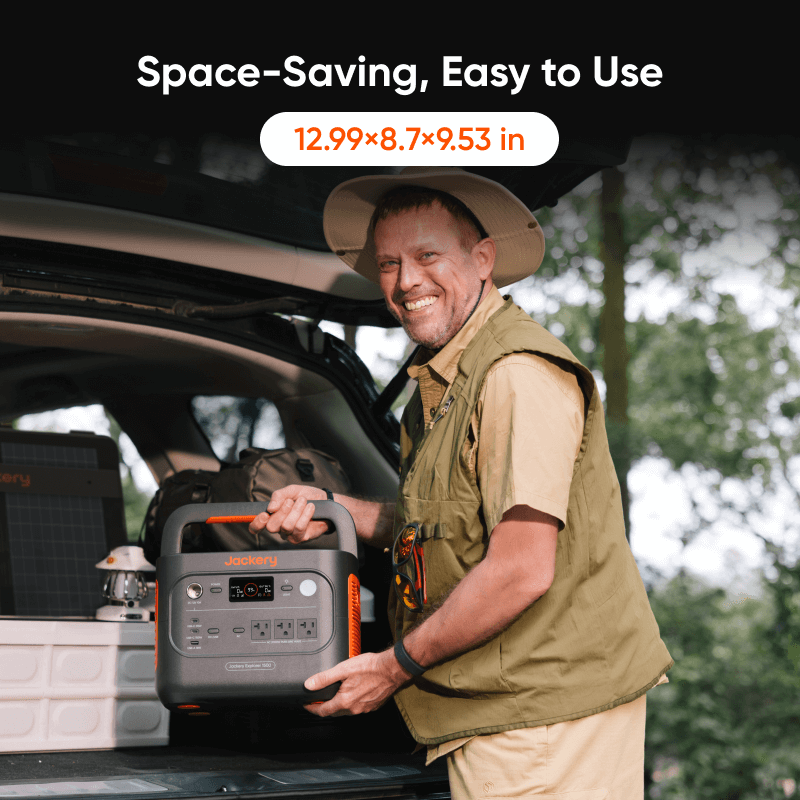 Jackery Explorer 1500 v2 | Power Station for E-Moto Charging, Track & Camping