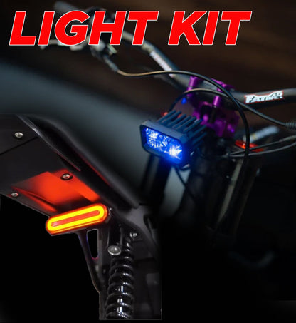 Cyberlight Combo Bundle | Warp 9 Front Light & Project 9 Tail Light | for E-moto