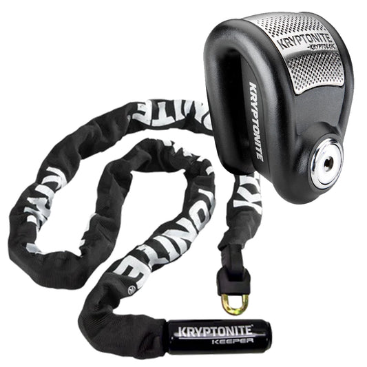 Lock Down Pack Disc Alarm + Chain Lock Security Combo| By Kryptonite  | for E-Moto and E-Scooter