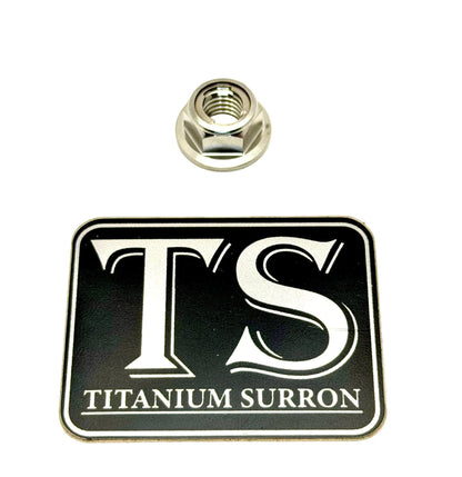 Titanium Lock Nut - M8x1.25
