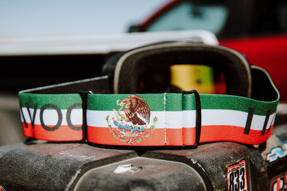 Viva México Infinity Goggles | Havoc Green, White and Red | Off-Road and Motocross Riders