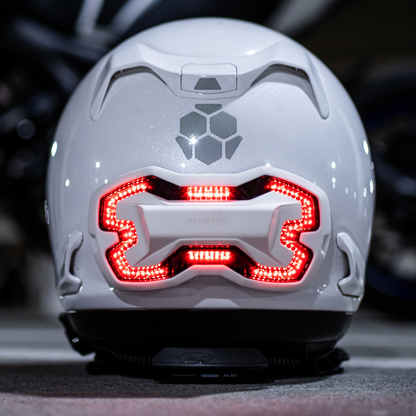 cool led helmets motorcycle Brake Free USB-C