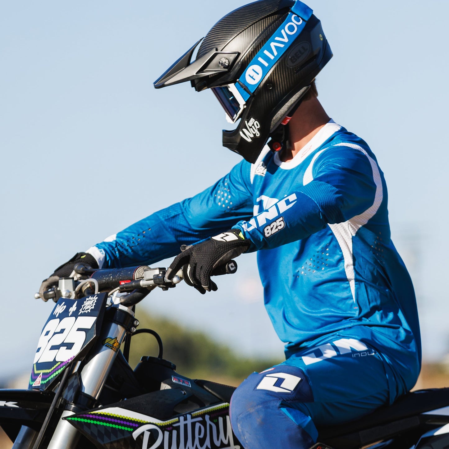 Prophet Helios Goggles | Havoc Blue, Black and Silver Mirror | Off-Road and Motocross Riders
