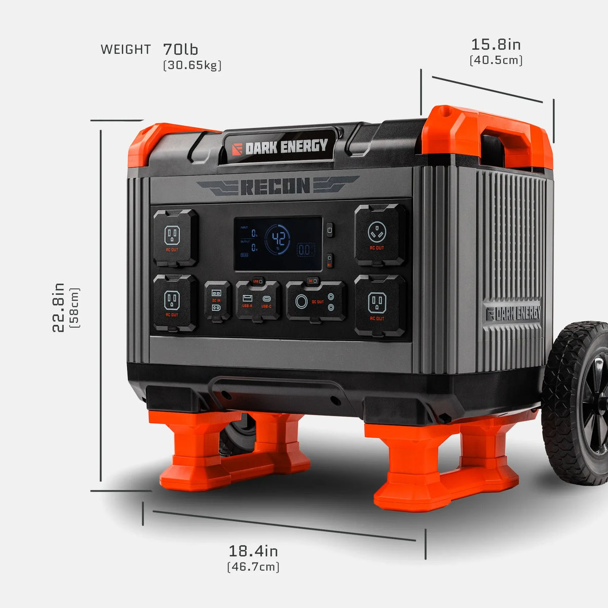 Dark Energy Recon 2000 Portable Power Station | E-Moto Charging, Overlanding & Off-Grid Power