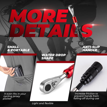 ROCKBROS 72-Tooth Ratchet Wrench Set | eBicycle, emoto Maintenance