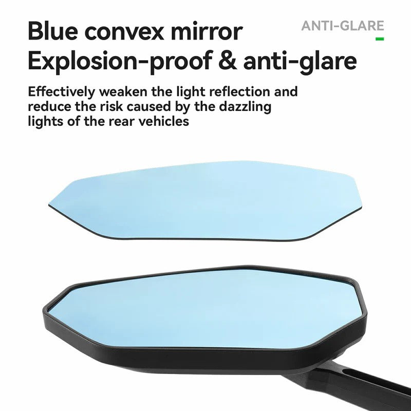 ROCKBROS Anti-Glare Handlebar Mirror | E-Bikes and Flat-Handle Bikes