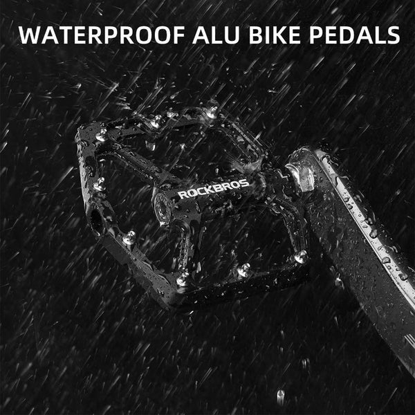 ROCKBROS Aluminum Bearing Pedals | 9/16" Bike Cranks | Electric Mountain, Road & Commuter Bikes