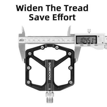 ROCKBROS Aluminum Bearing Pedals | 9/16" Bike Cranks | Electric Mountain, Road & Commuter Bikes
