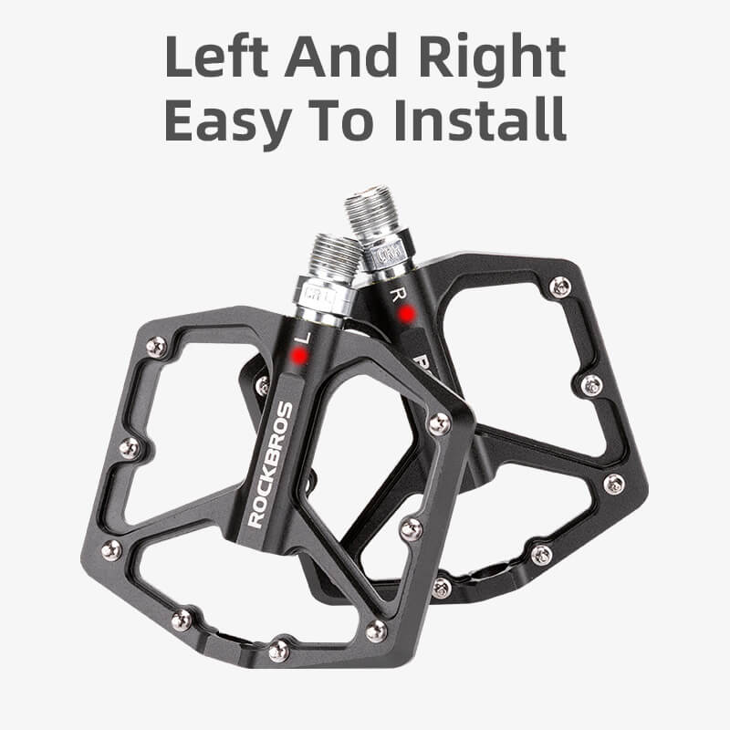 ROCKBROS Aluminum Bearing Pedals | 9/16" Bike Cranks | Electric Mountain, Road & Commuter Bikes