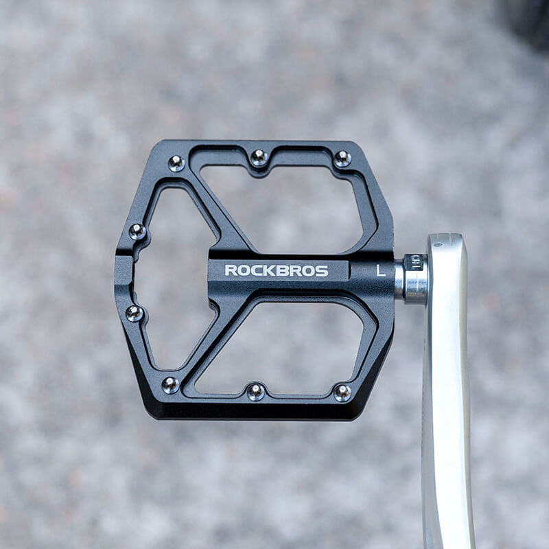 ROCKBROS Aluminum Bearing Pedals | 9/16" Bike Cranks | Electric Mountain, Road & Commuter Bikes