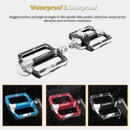 ROCKBROS Aluminum Alloy Pedals | 9/16" Bike Cranks