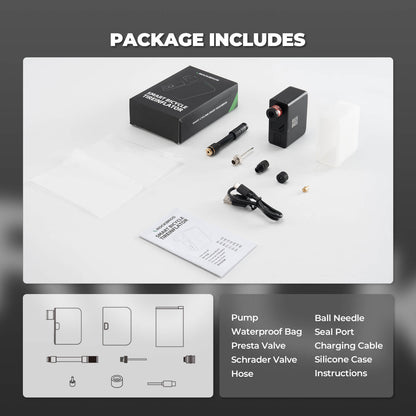ROCKBROS AS1 Pro Mini Electric Pump | E-moto, E-bikes, Road and Mountain Bikes