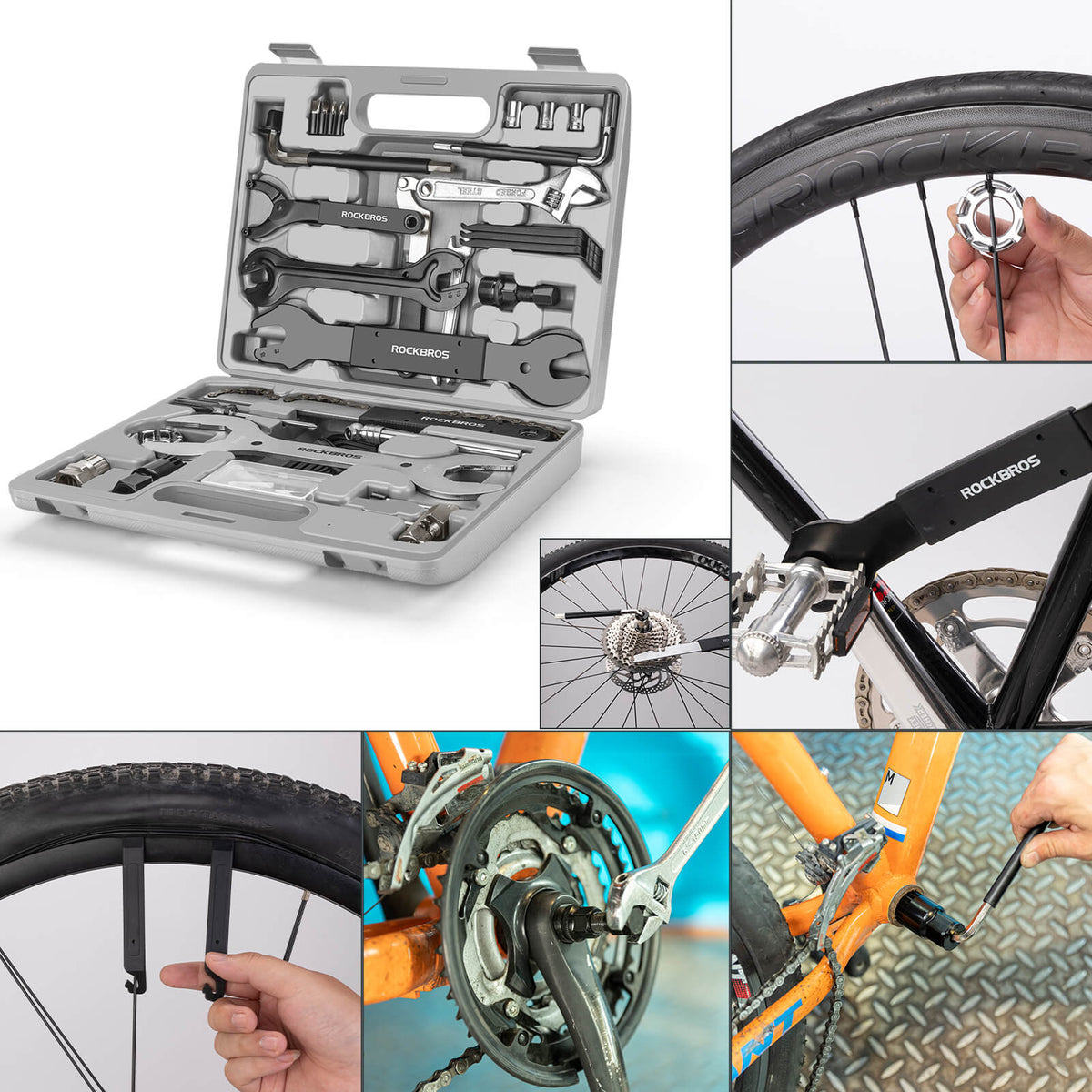ROCKBROS 44-in-1 Bike Multi-Tool Kit | E -bike,Road and Mountain Bikes