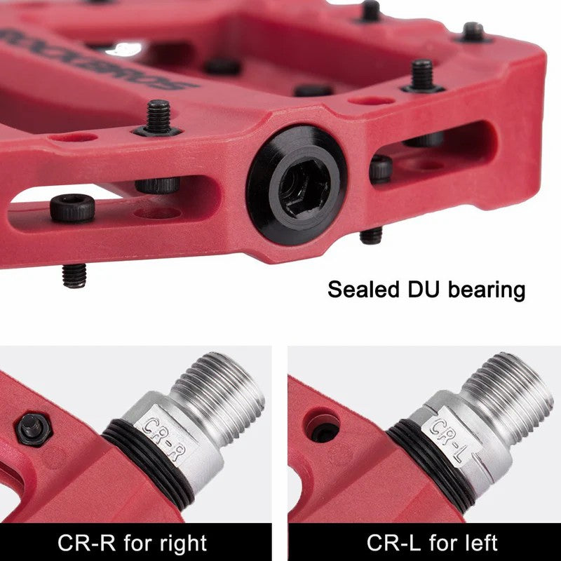 ROCKBROS 12C Nylon Pedals | 9/16" Bike Cranks