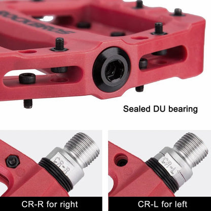 ROCKBROS 12C Nylon Pedals | 9/16" Bike Cranks