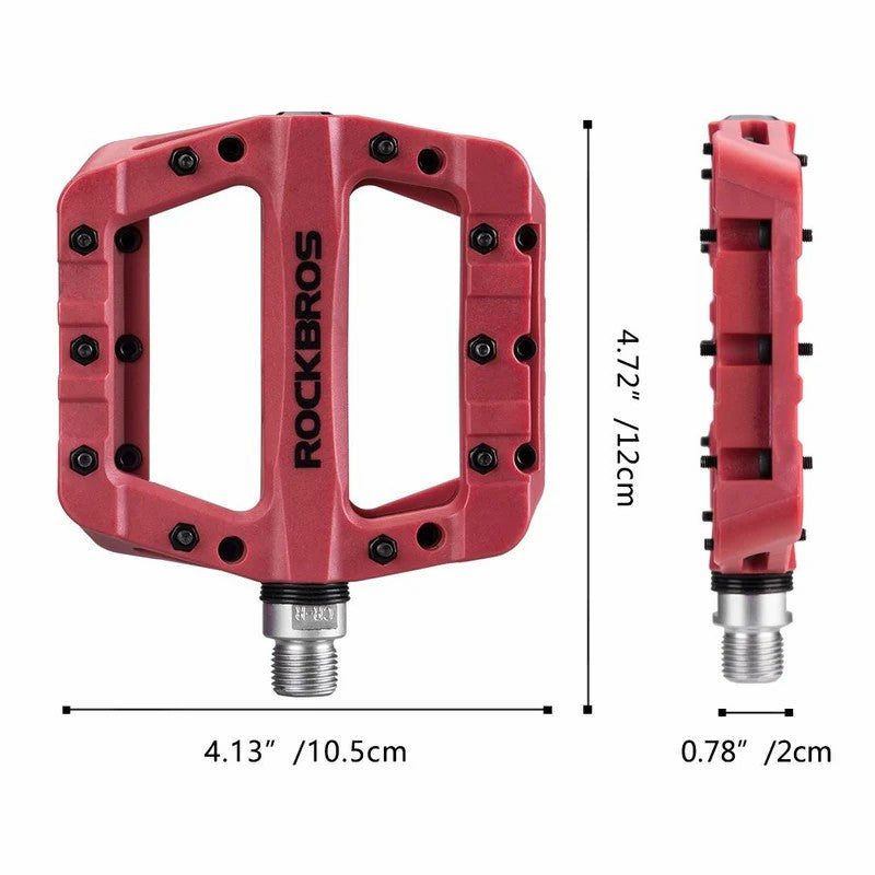 ROCKBROS 12C Nylon Pedals | 9/16" Bike Cranks