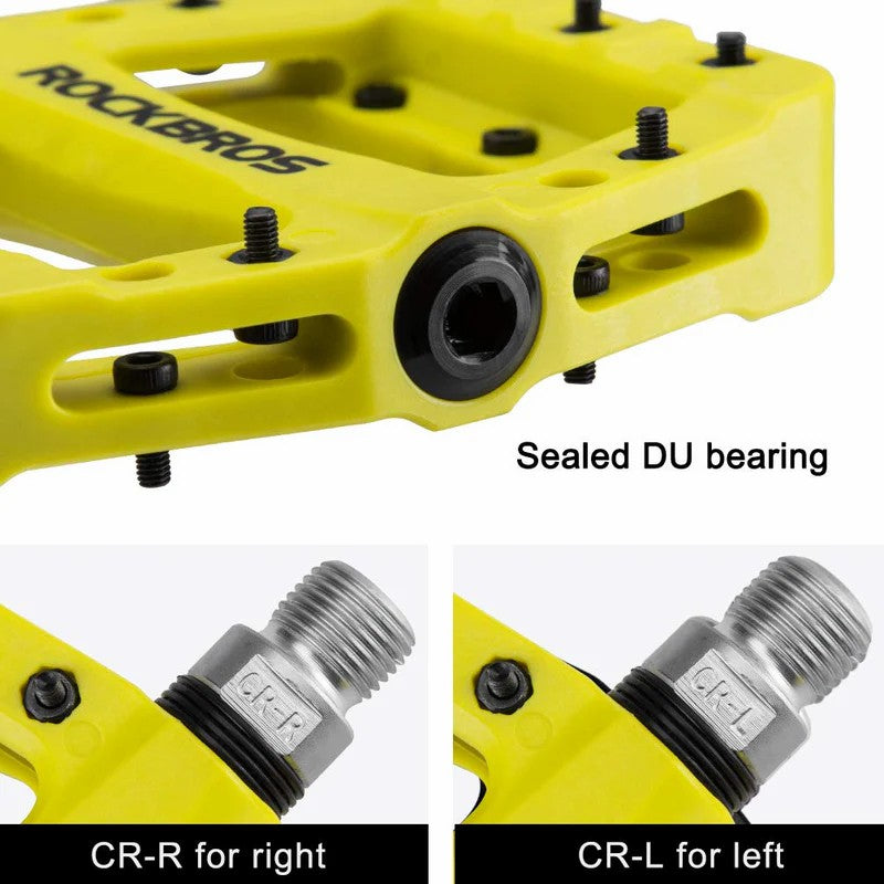 ROCKBROS 12C Nylon Pedals | 9/16" Bike Cranks