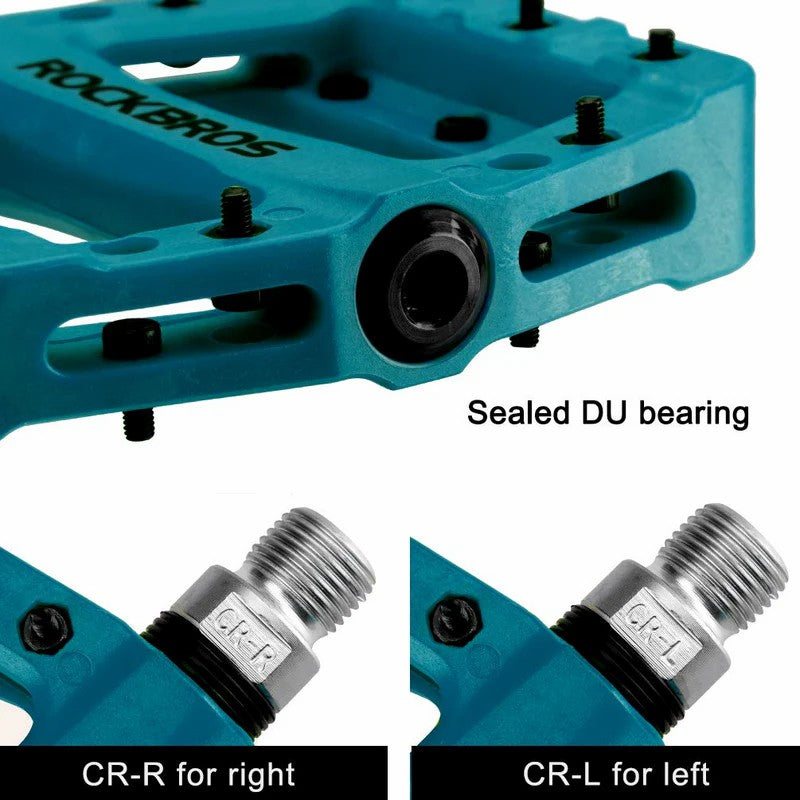 ROCKBROS 12C Nylon Pedals | 9/16" Bike Cranks