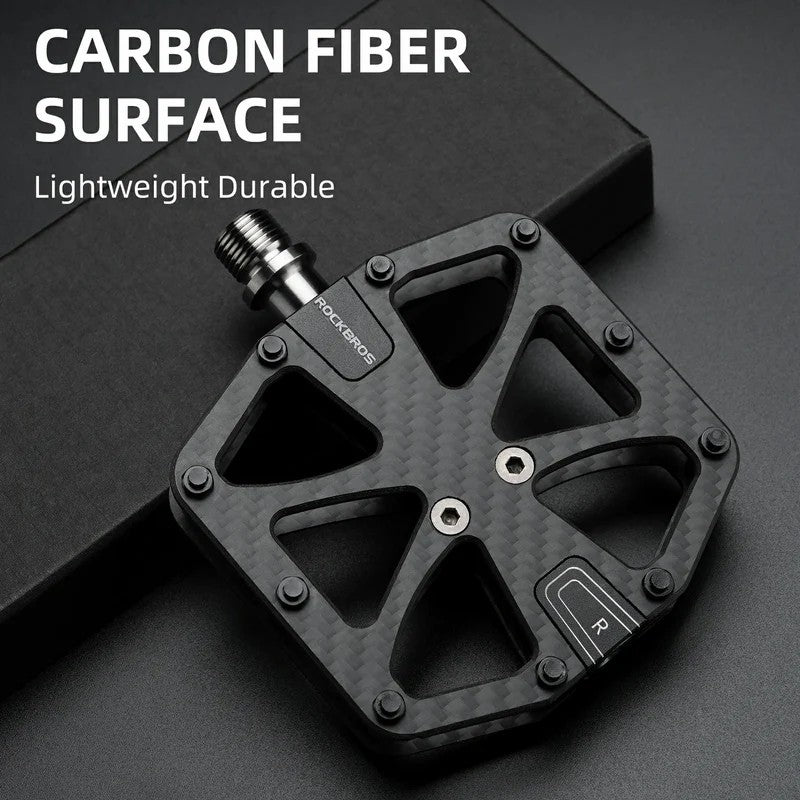 ROCKBROS T700 Carbon Fiber Pedals | Electric Mountain & Commuter Bikes