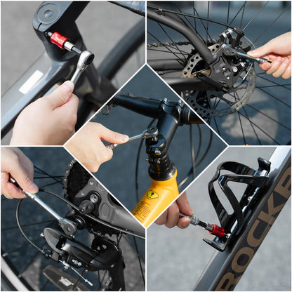 ROCKBROS Folding Ratchet Tool Kit | Bicycle and Home Repairs
