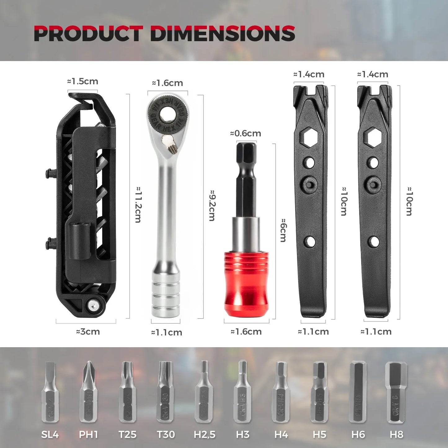 ROCKBROS Folding Ratchet Tool Kit | Bicycle and Home Repairs