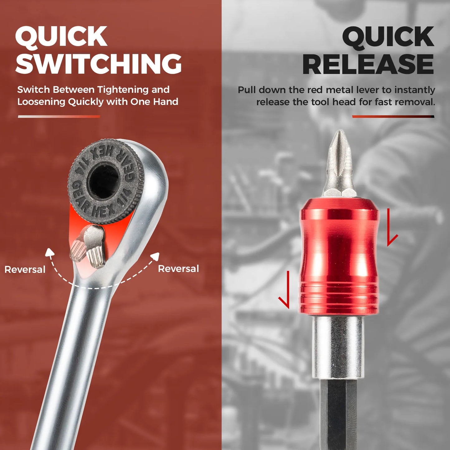 ROCKBROS Folding Ratchet Tool Kit | Bicycle and Home Repairs