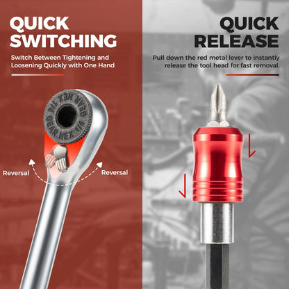 ROCKBROS Folding Ratchet Tool Kit | Bicycle and Home Repairs