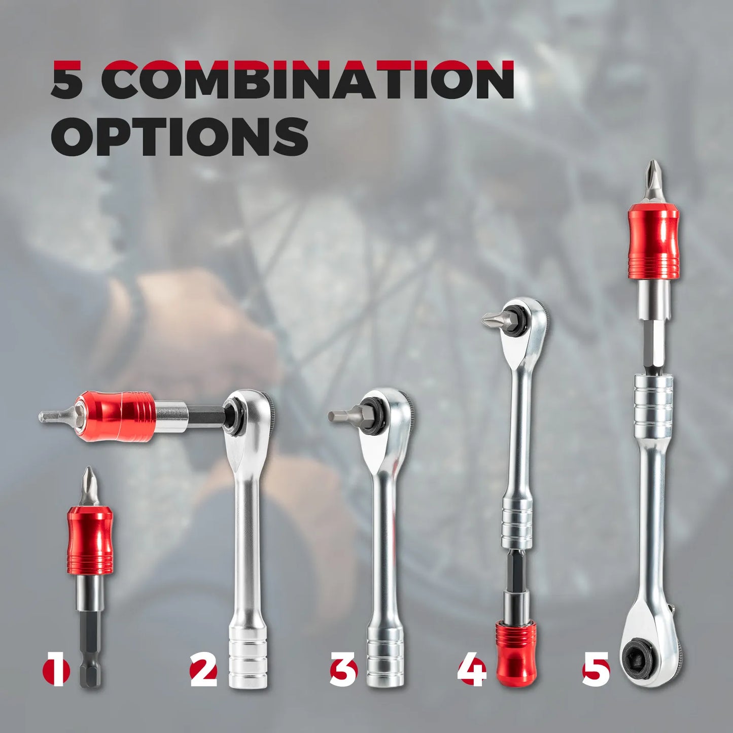 ROCKBROS Folding Ratchet Tool Kit | Bicycle and Home Repairs