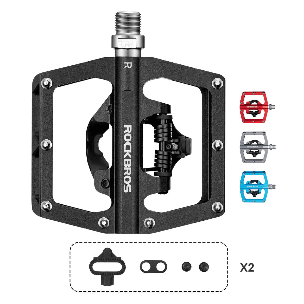 ROCKBROS Dual-Use Clipless &amp; Flat Pedals | E-MTB & Commuter Bikes