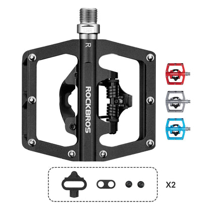 ROCKBROS Dual-Use Clipless &amp; Flat Pedals | E-MTB & Commuter Bikes