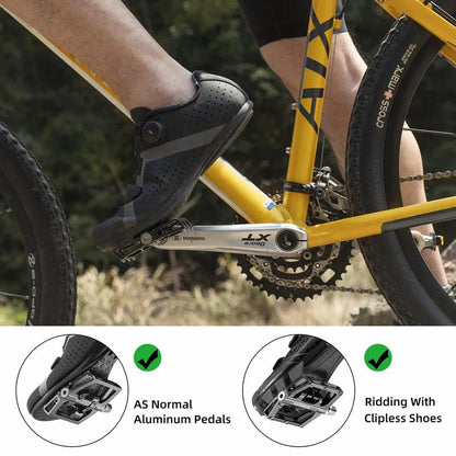 ROCKBROS Dual-Use Clipless &amp; Flat Pedals | E-MTB & Commuter Bikes
