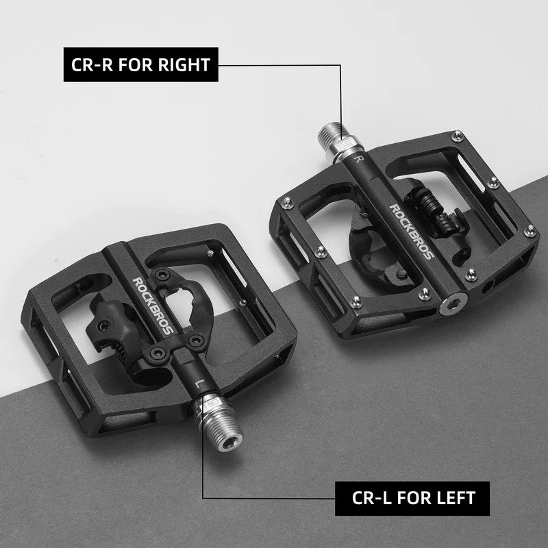ROCKBROS Dual-Use Clipless &amp; Flat Pedals | E-MTB & Commuter Bikes