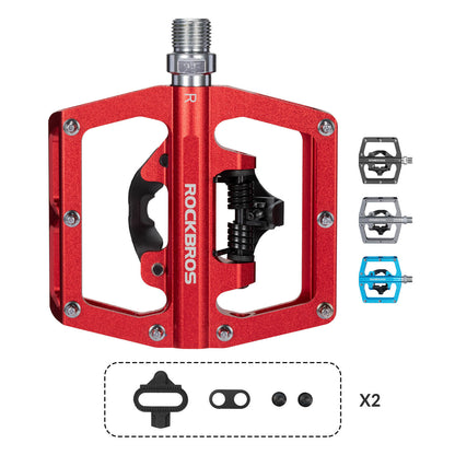 ROCKBROS Dual-Use Clipless &amp; Flat Pedals | E-MTB & Commuter Bikes