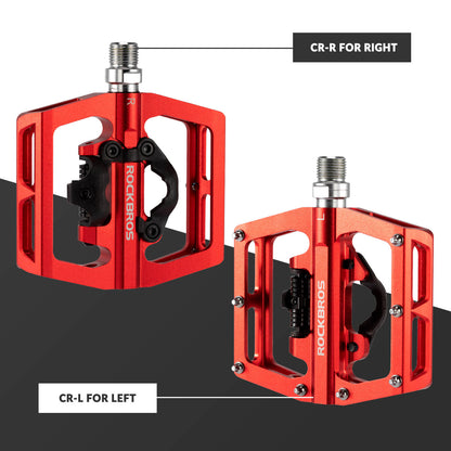 ROCKBROS Dual-Use Clipless &amp; Flat Pedals | E-MTB & Commuter Bikes