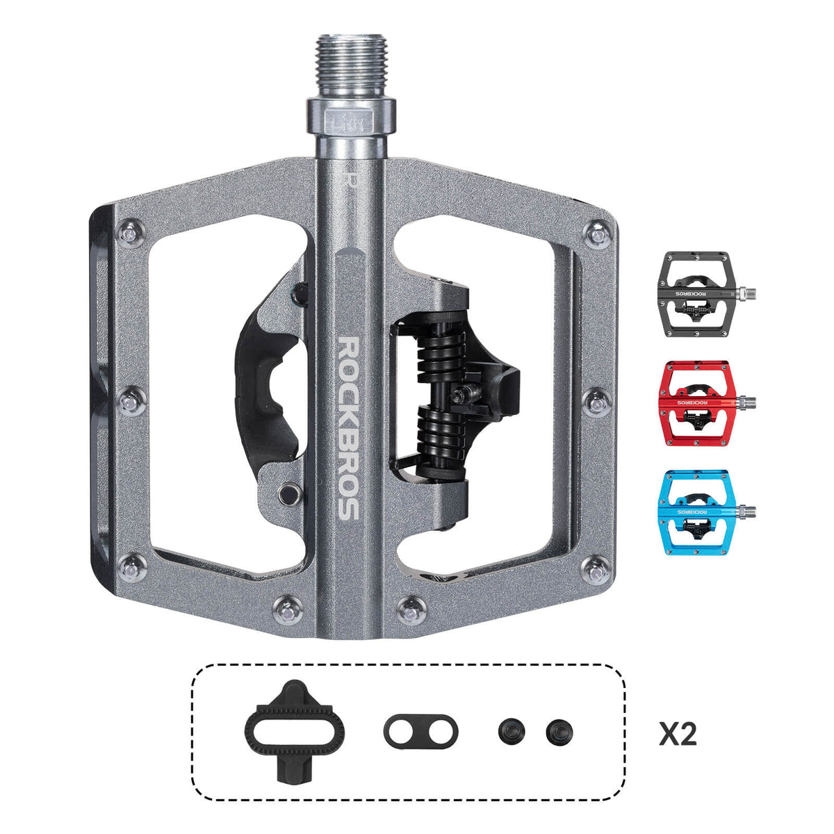 ROCKBROS Dual-Use Clipless &amp; Flat Pedals | E-MTB & Commuter Bikes