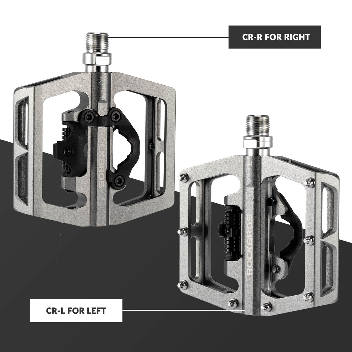 ROCKBROS Dual-Use Clipless &amp; Flat Pedals | E-MTB & Commuter Bikes