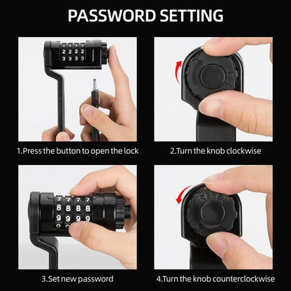 ROCKBROS 4-Digit Folding Lock | eBikes, eScooters and electric Motorcycles