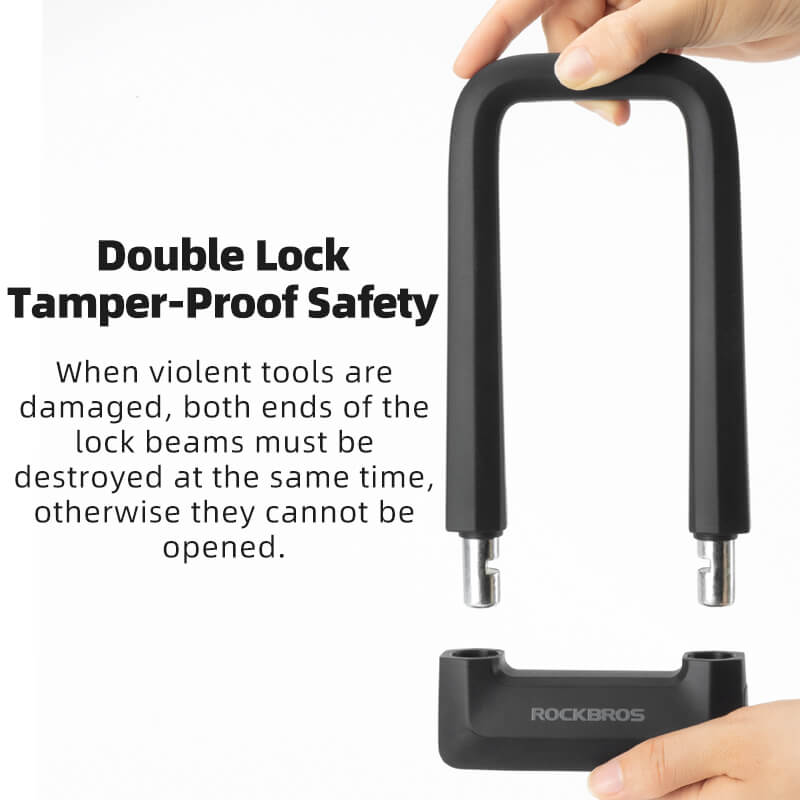 ROCKBROS Heavy-Duty Steel U-Lock | Emoto and E-Bikes