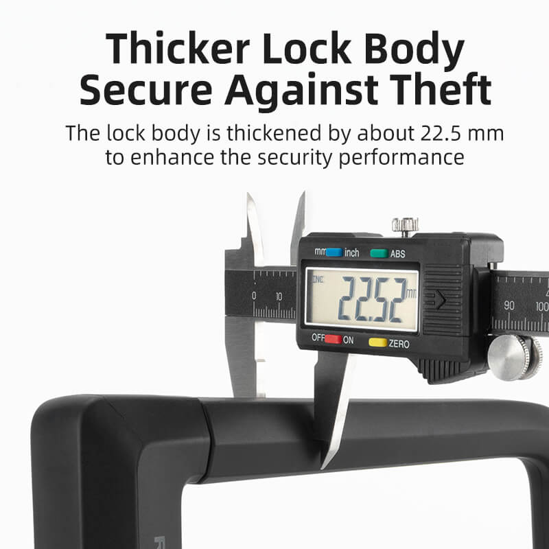 ROCKBROS Heavy-Duty Steel U-Lock | Emoto and E-Bikes