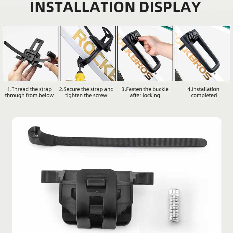 ROCKBROS Heavy-Duty Steel U-Lock | Emoto and E-Bikes