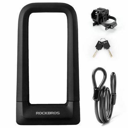 ROCKBROS Heavy-Duty Steel U-Lock | Emoto and E-Bikes