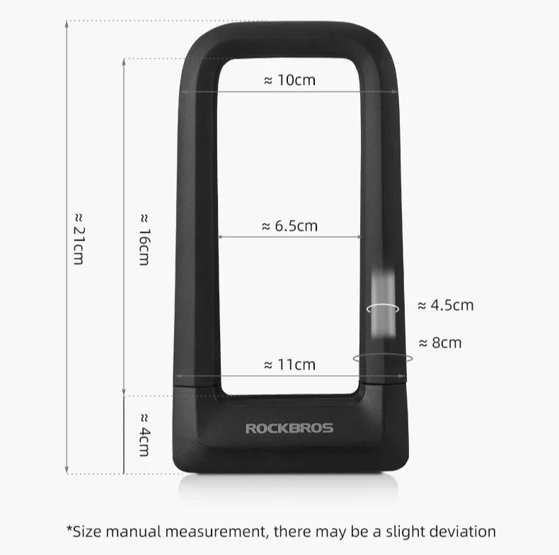ROCKBROS Heavy-Duty Steel U-Lock | Emoto and E-Bikes