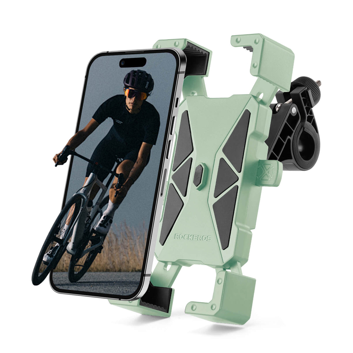 ROCKBROS Full-Wrap Phone Mount | Bike and E-Moto Handlebars