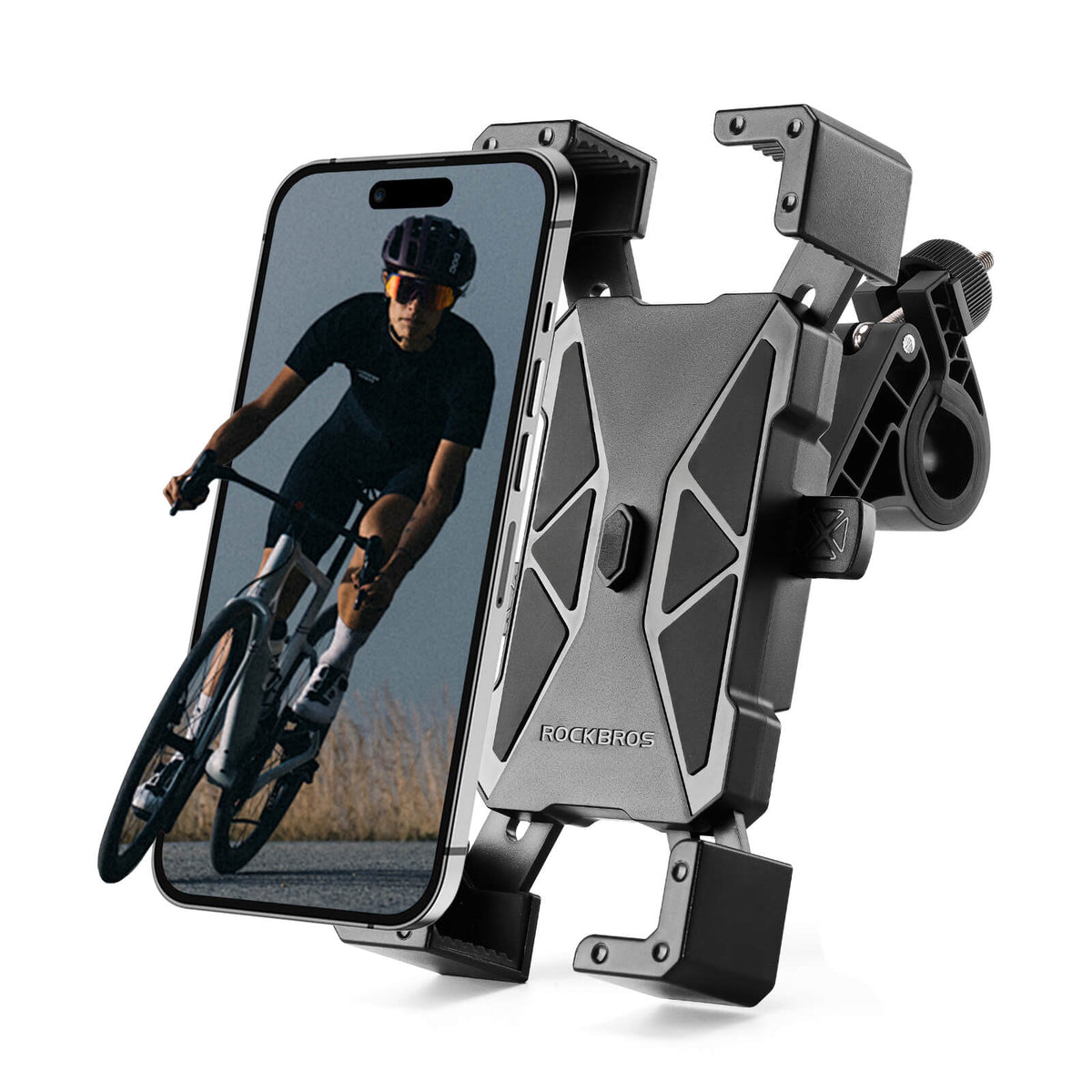 ROCKBROS Full-Wrap Phone Mount | Bike and E-Moto Handlebars