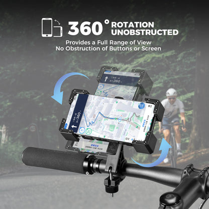 ROCKBROS Full-Wrap Phone Mount | Bike and E-Moto Handlebars