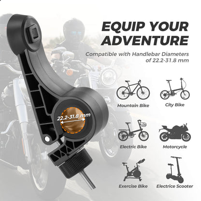 ROCKBROS Full-Wrap Phone Mount | Bike and E-Moto Handlebars