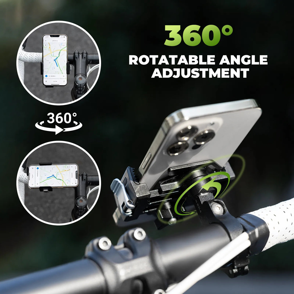 ROCKBROS Lightweight Quick-Release Phone Mount | Bike Handlebars