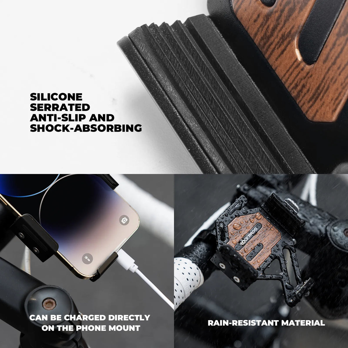ROCKBROS Lightweight Quick-Release Phone Mount | Bike Handlebars