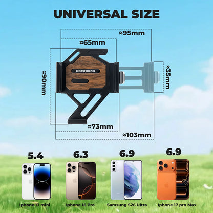 ROCKBROS Lightweight Quick-Release Phone Mount | Bike Handlebars
